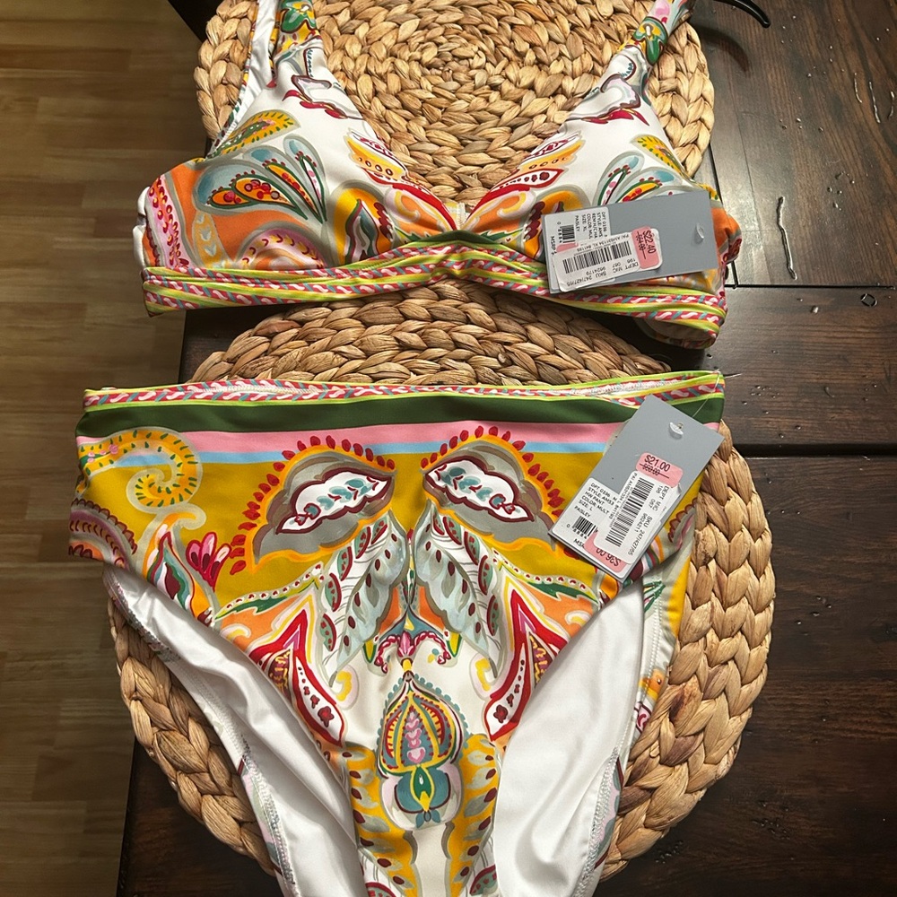 Colorful Paisley Bikini Set